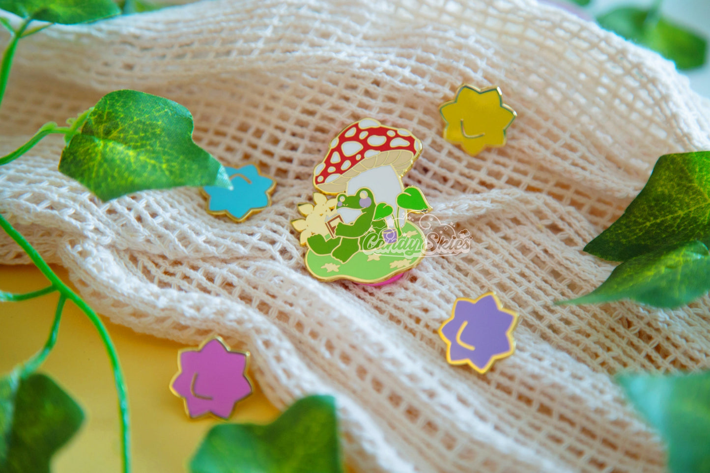 A Ribbeting Read Enamel Pin-Enamel Pin-Candy Skies-Candy Skies