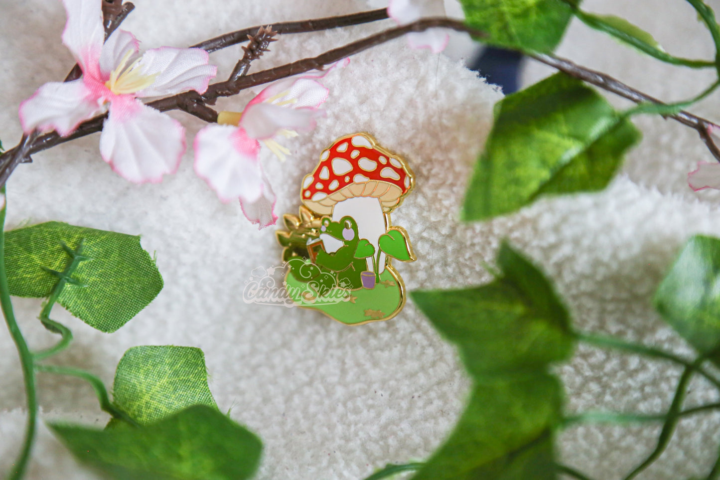 A Ribbeting Read Enamel Pin-Enamel Pin-Candy Skies-Candy Skies