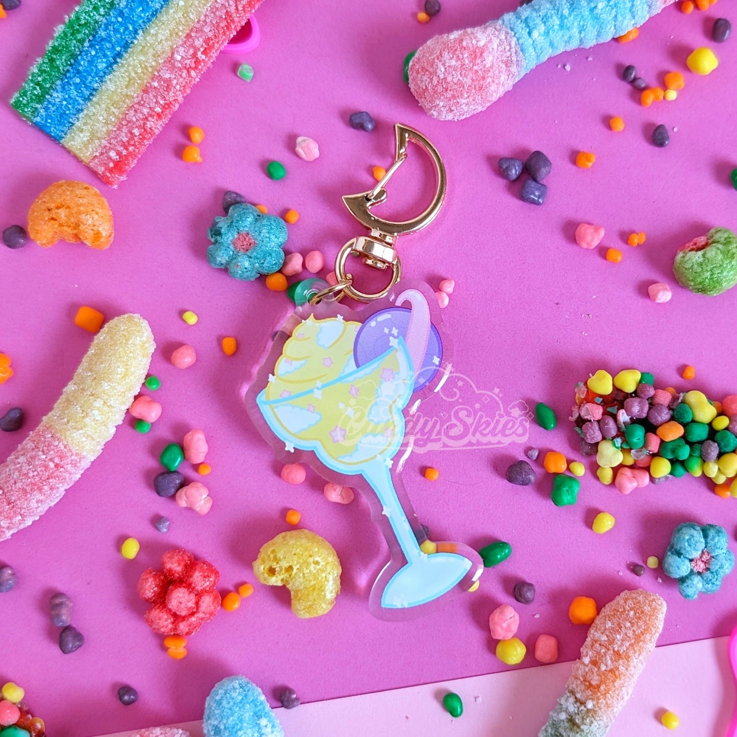 Celestial Daiquiri Charm-Keychain-Candy Skies-Candy Skies