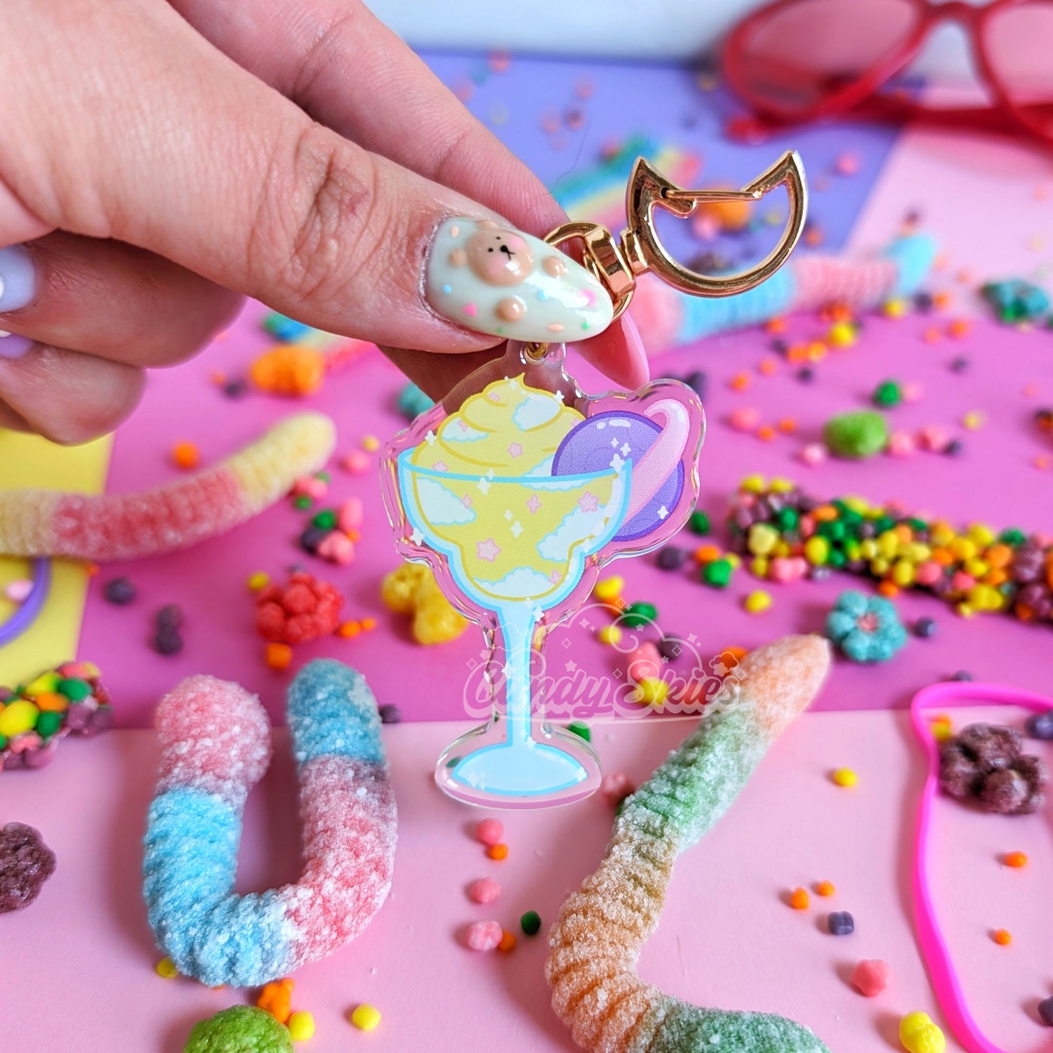 Celestial Daiquiri Charm-Keychain-Candy Skies-Candy Skies