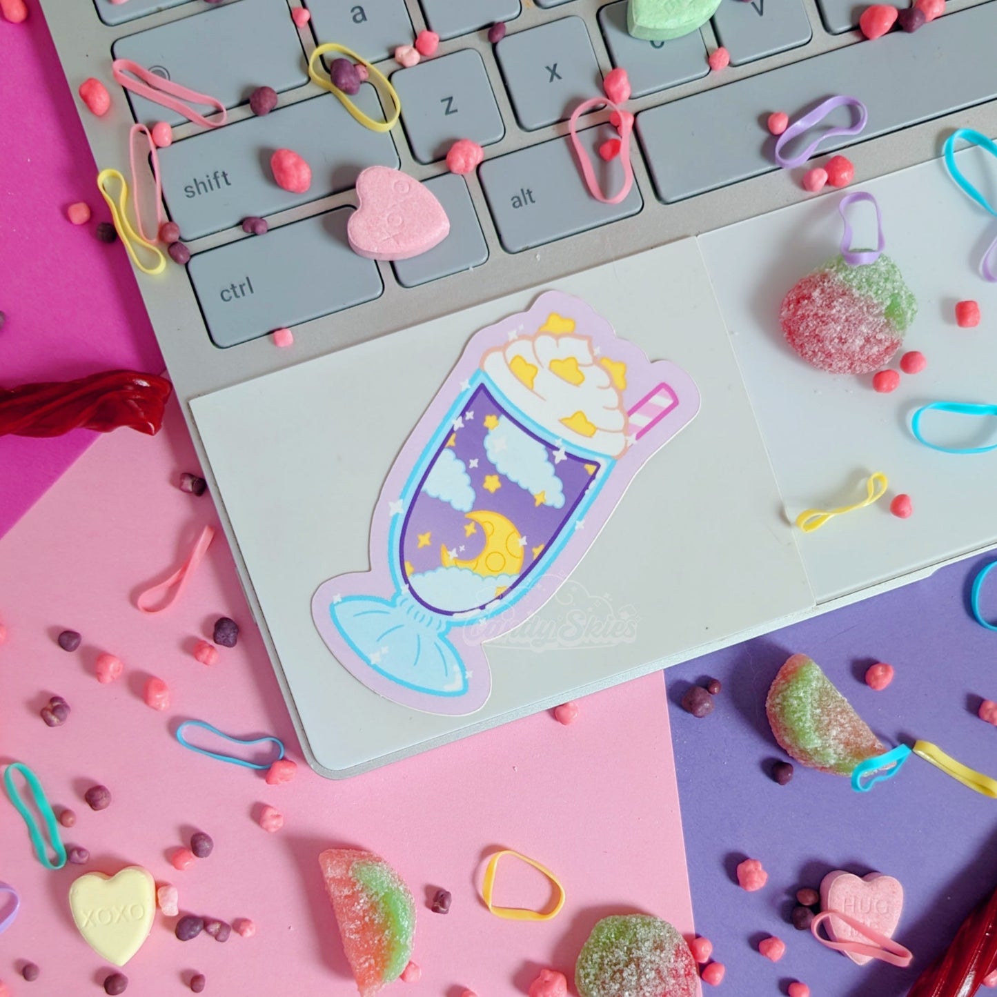 Celestial Milkshake Sticker-Sticker-Candy Skies-Candy Skies