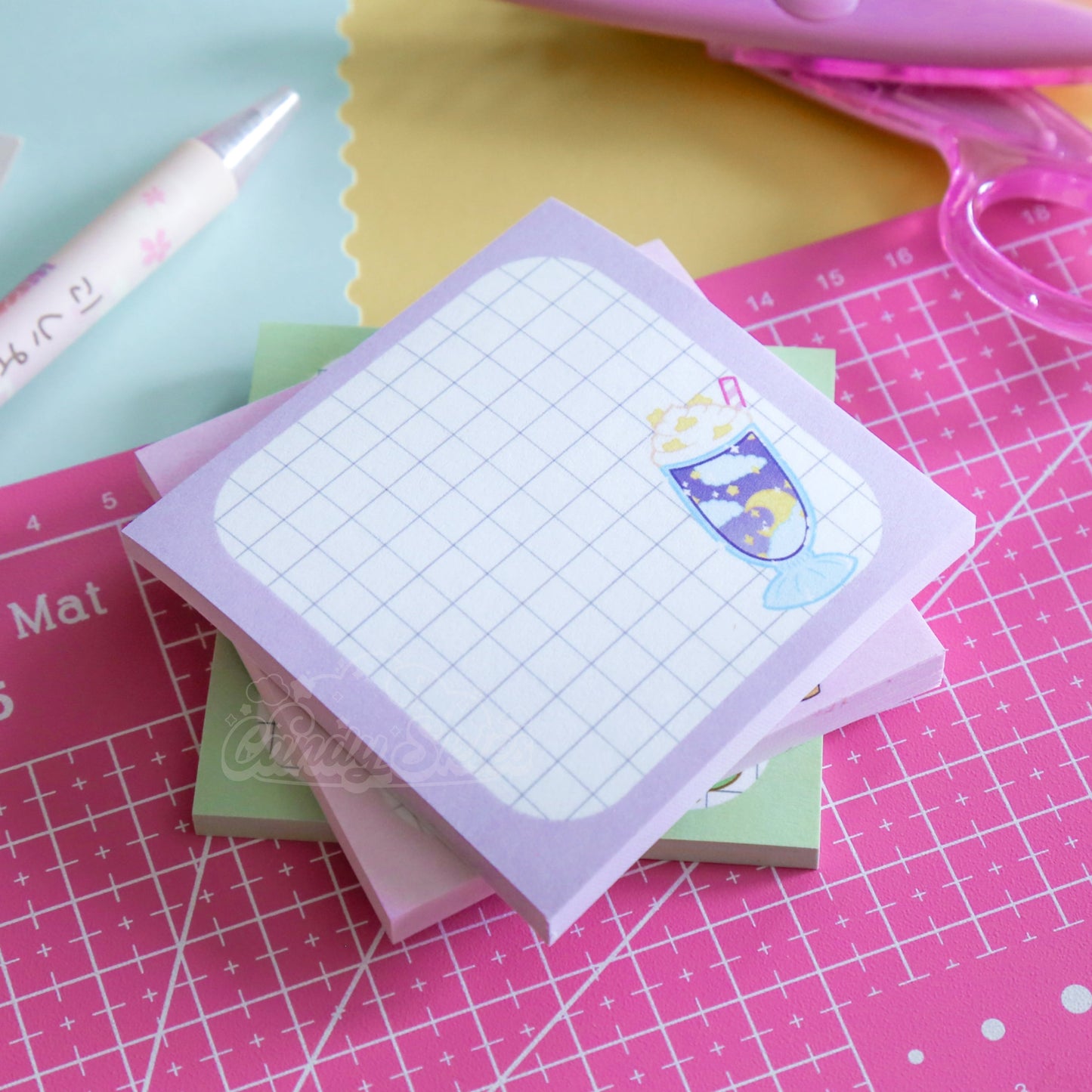 Celestial Milkshake Sticky Note Pad-Stationery-Candy Skies-Candy Skies