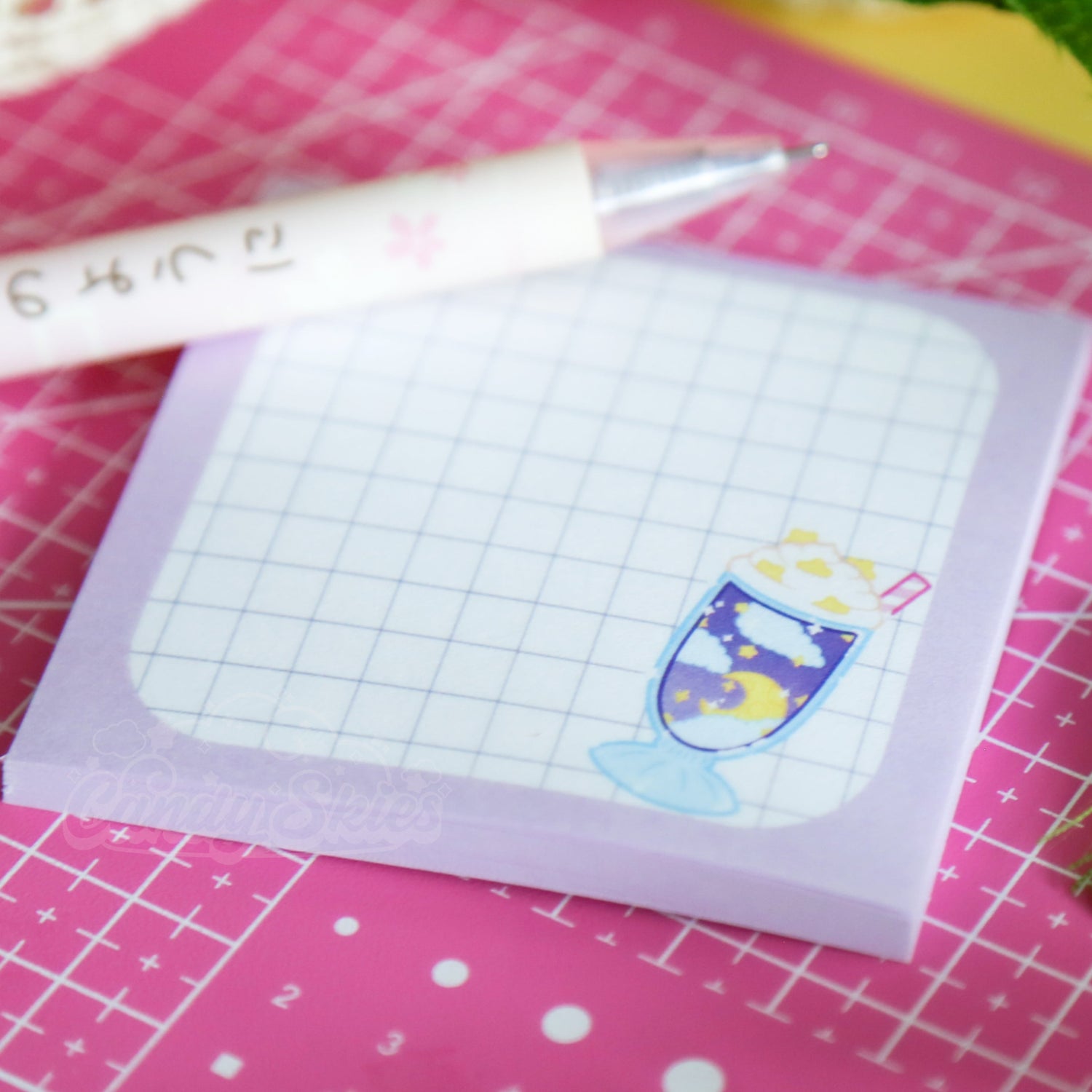 Celestial Milkshake Sticky Note Pad-Stationery-Candy Skies-Candy Skies