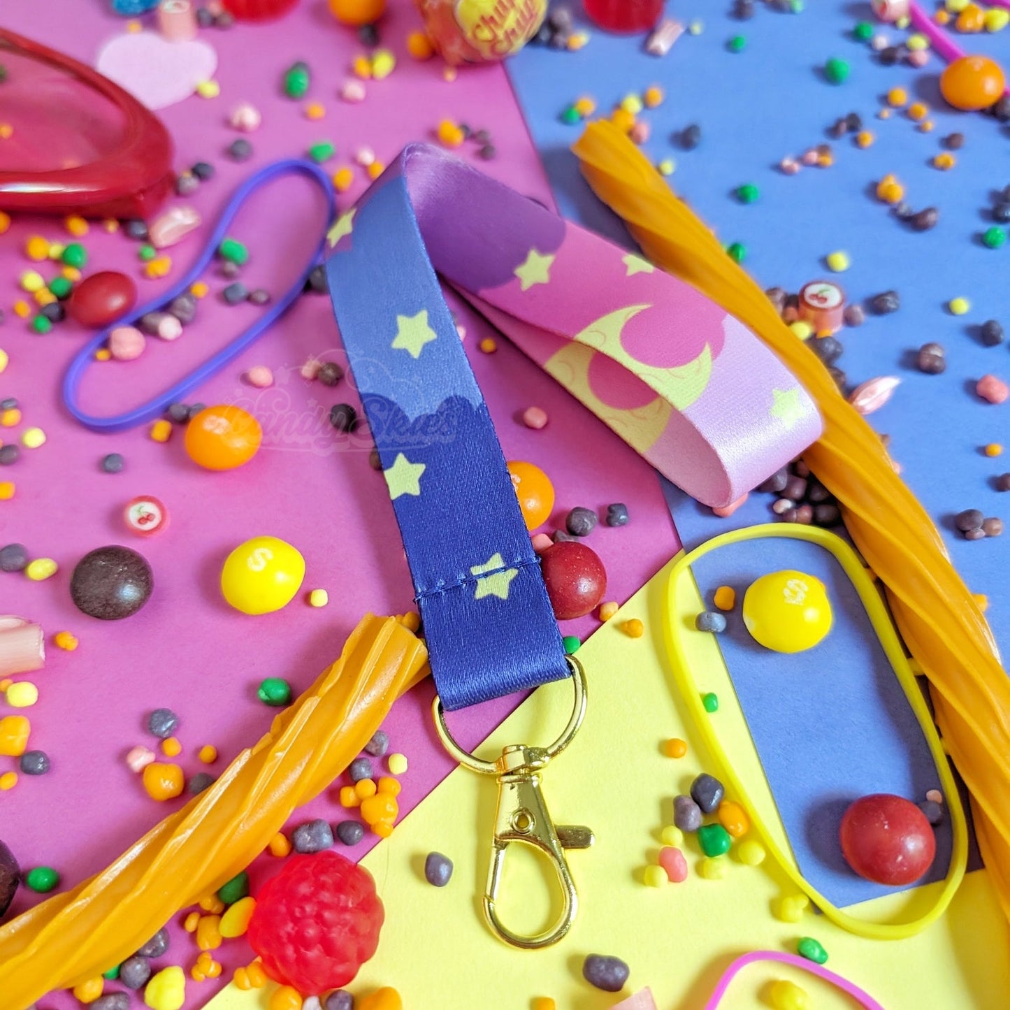 Cotton Candy Skies Wrist Lanyard-Lanyards-Candy Skies-Candy Skies