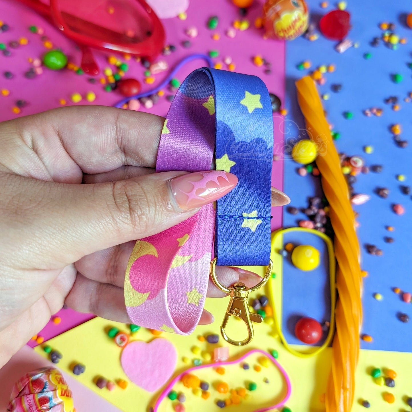 Cotton Candy Skies Wrist Lanyard-Lanyards-Candy Skies-Candy Skies