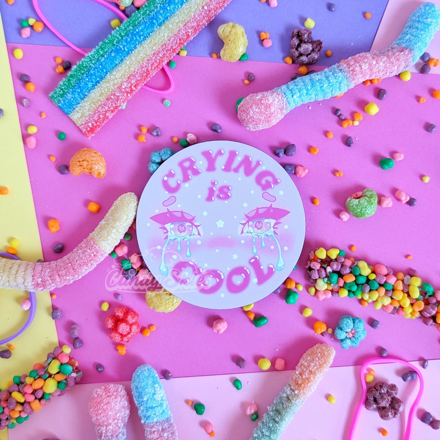 Crying is Cool Fridge Magnet-Magnet-Candy Skies-Candy Skies