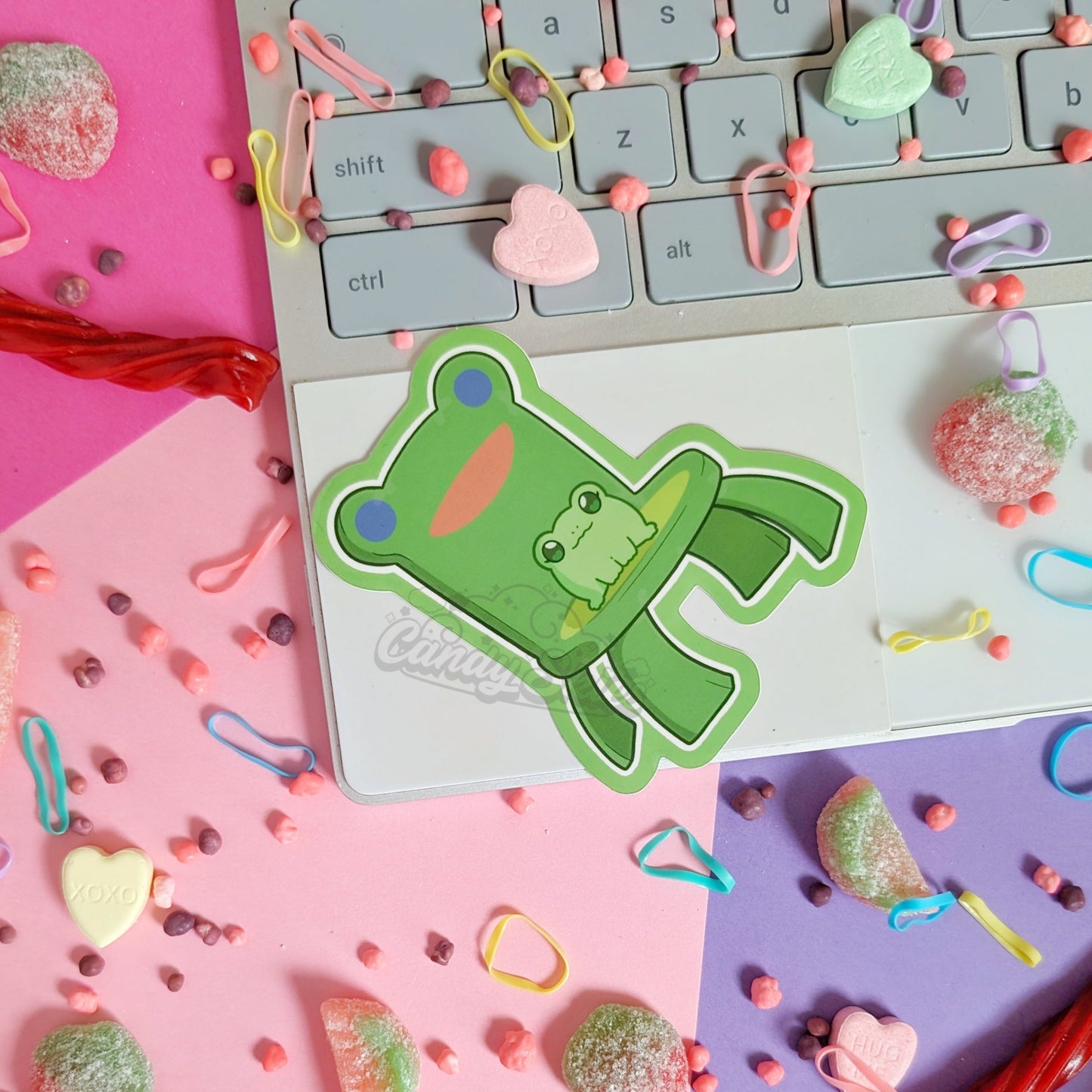 Froggy Throne Sticker-Sticker-Candy Skies-Candy Skies