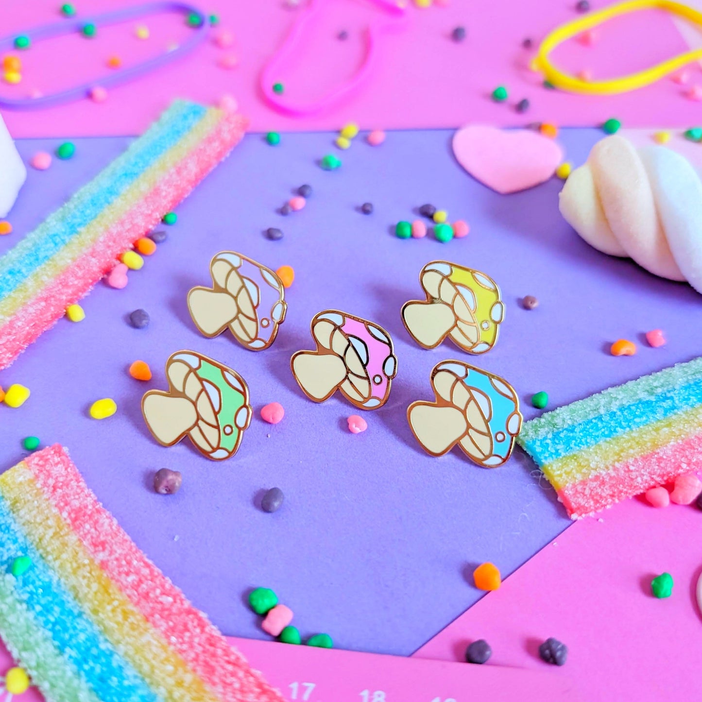 Mushroom Mini Pins Set-Enamel Pin-Candy Skies-Candy Skies