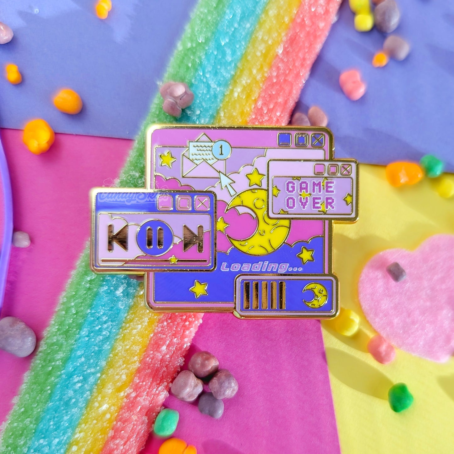 Y2K Computer Dreams Enamel Pin-Enamel Pin-Candy Skies-Candy Skies