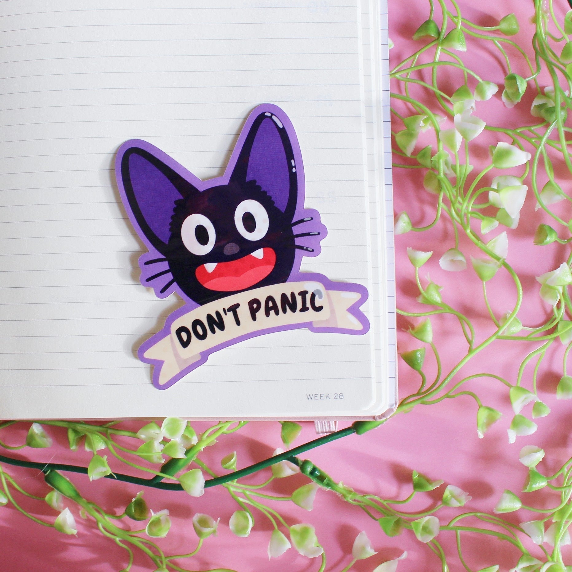 Jiji Don't Panic Sticker-Sticker-Candy Skies-Candy Skies