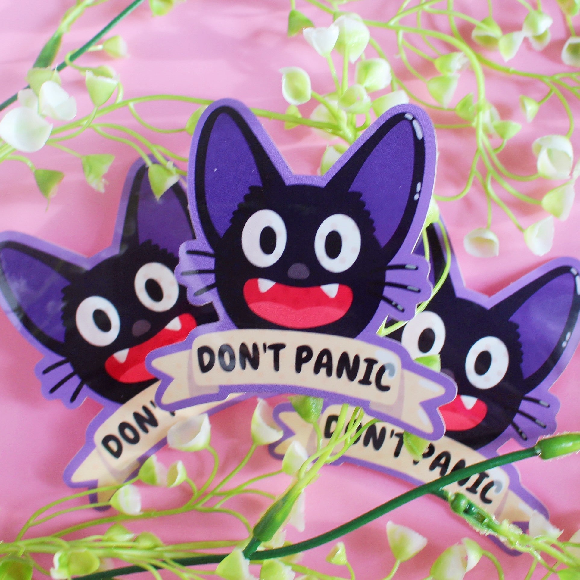 Jiji Don't Panic Sticker-Sticker-Candy Skies-Candy Skies