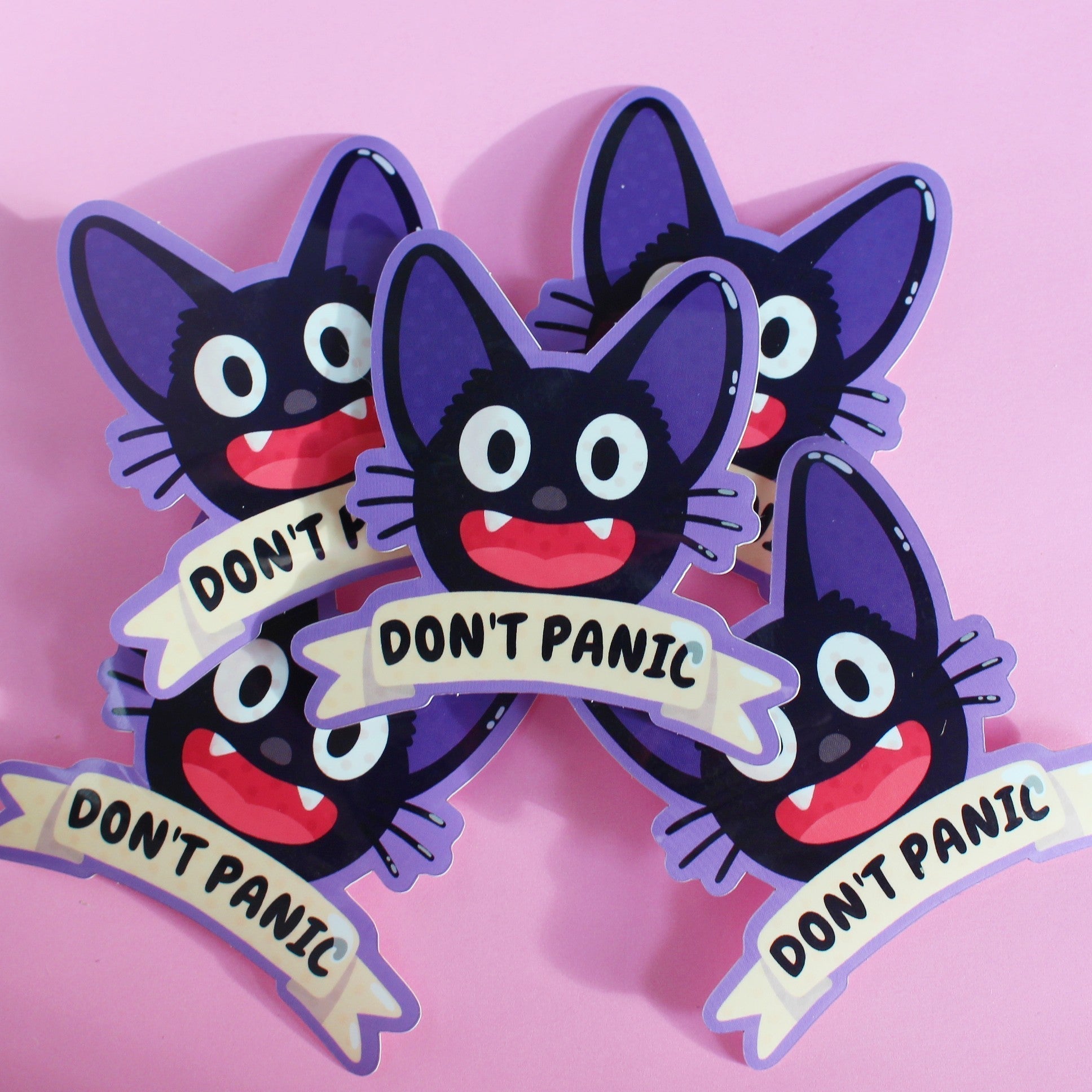 Jiji Don't Panic Sticker-Sticker-Candy Skies-Candy Skies