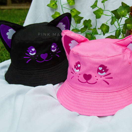 Kitty Cat Bucket Hat-Candy Skies-Pink-Candy Skies