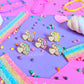 Mushroom Mini Pins Set-Enamel Pin-Pink Matcha-Candy Skies