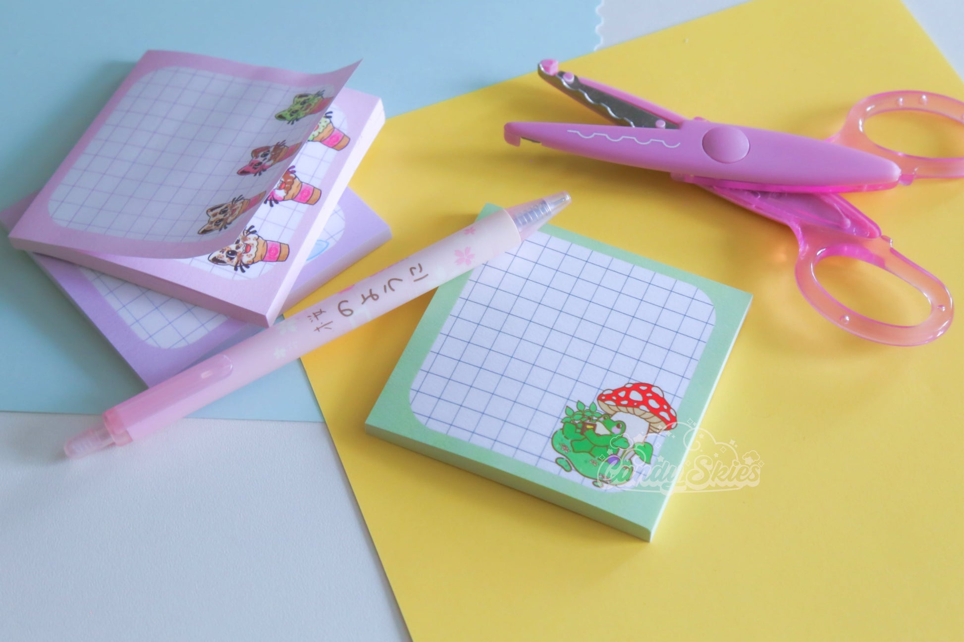 Ribbeting Read Sticky Note Pad-Stationery-Candy Skies-Candy Skies