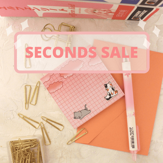SECONDS SALE Cloudy Cat Notepad-Stationery-Candy Skies-Candy Skies