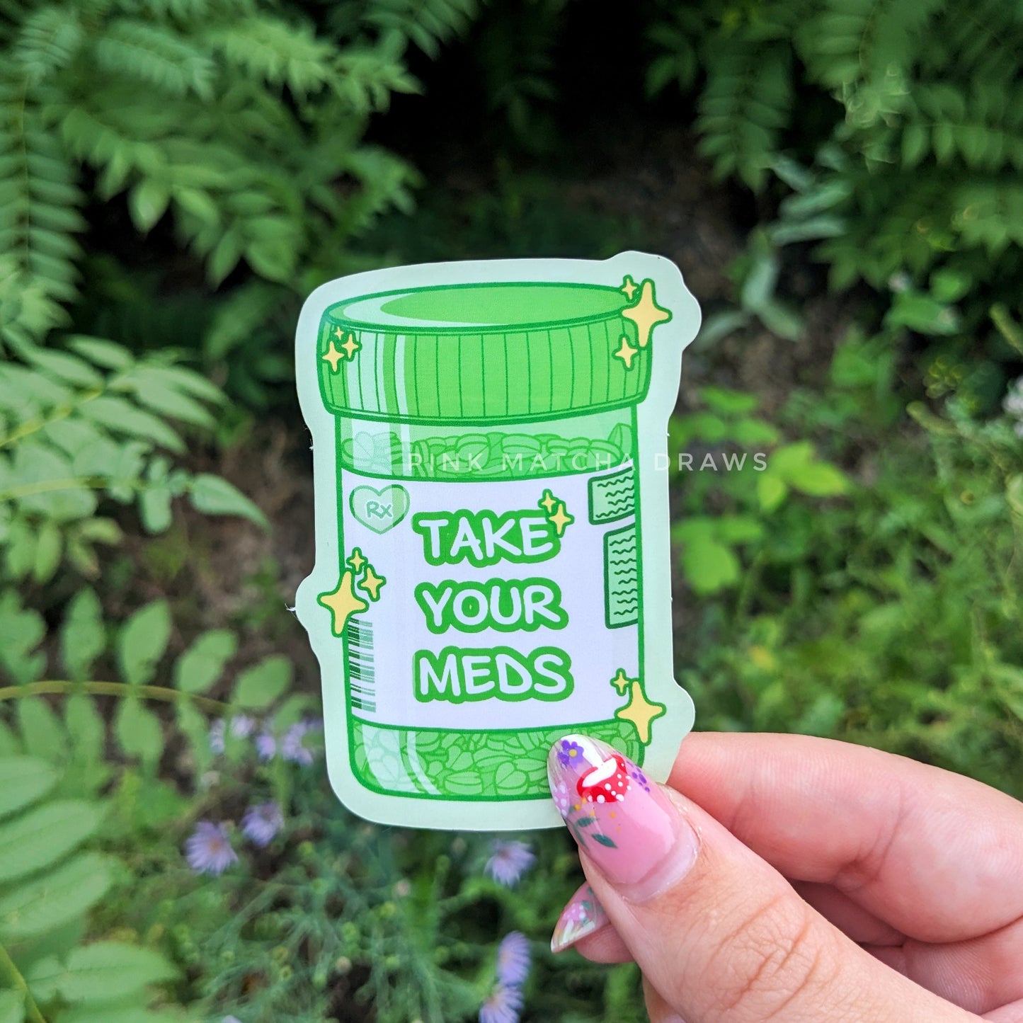 Take Your Meds Sticker-Sticker-Candy Skies-Green-Candy Skies