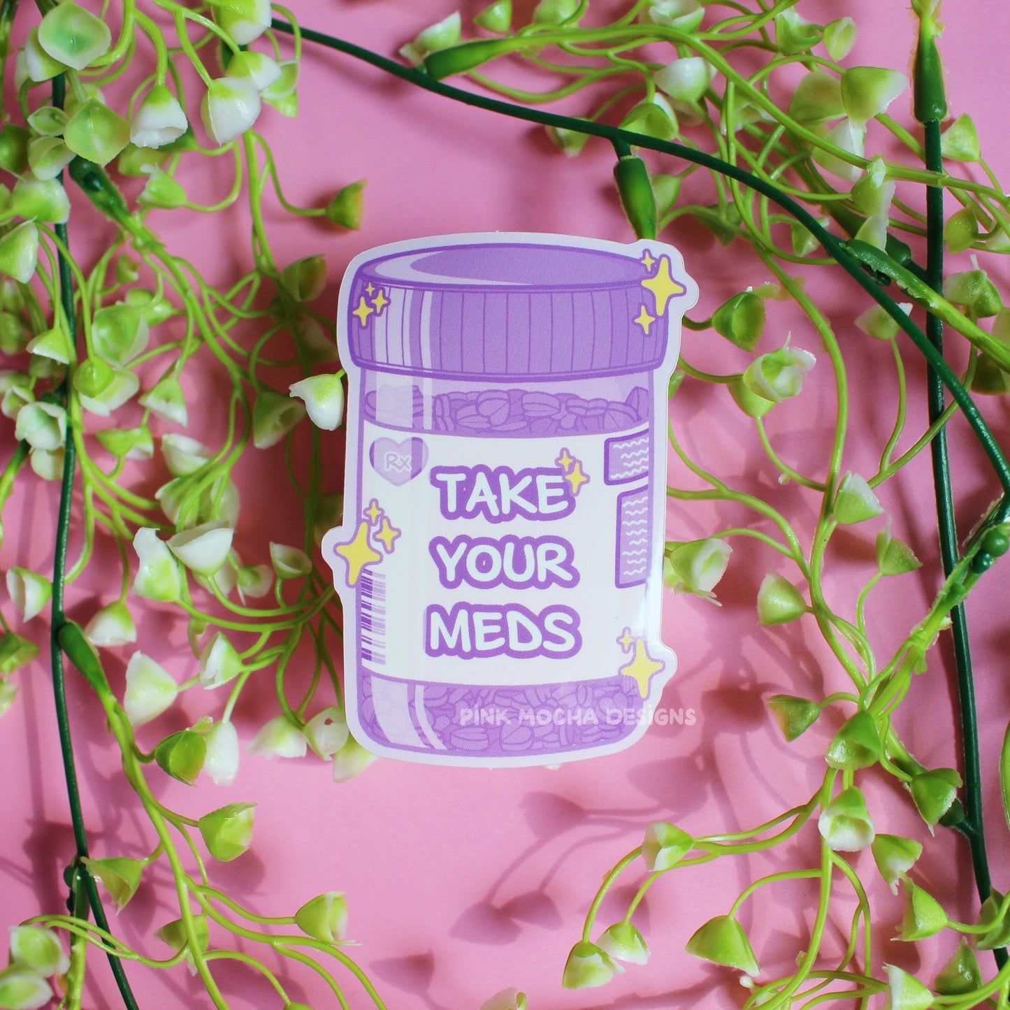 Take Your Meds Sticker-Sticker-Candy Skies-Purple-Candy Skies