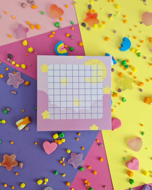 Cotton Candy Skies Sticky Note Pad-Stationery-Candy Skies-Candy Skies